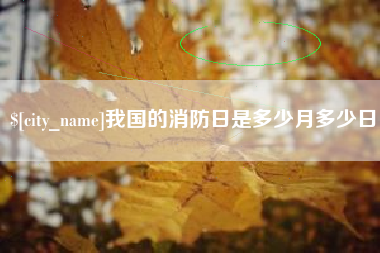 安吉我国的消防日是多少月多少日