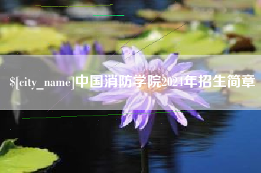 安吉中国消防学院2024年招生简章