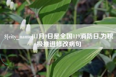 安吉11月9日是全国119消防日,为积极推进修改病句