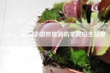 安吉中国救援消防学院招生简章