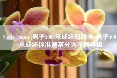 安吉男子5000米成绩对照表-男子5000米成绩标准通常分为不同等级
