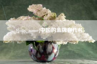 安吉中国的金牌有几名