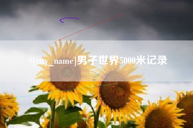安吉男子世界5000米记录