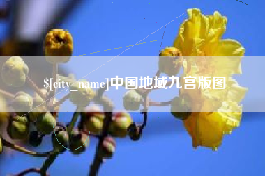 安吉中国地域九宫版图