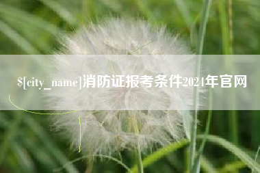 安吉消防证报考条件2024年官网