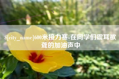 安吉600米接力赛-在同学们震耳欲聋的加油声中