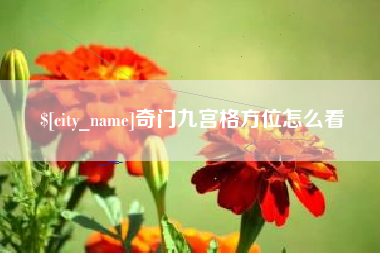 安吉奇门九宫格方位怎么看