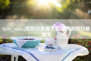 安吉消防日是哪天我国的消防日是哪天