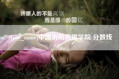 安吉中国消防救援学院 分数线