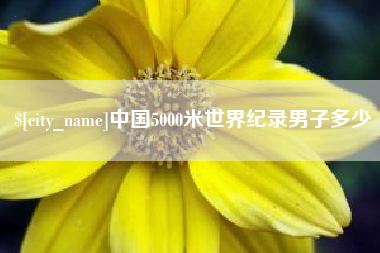 安吉中国5000米世界纪录男子多少