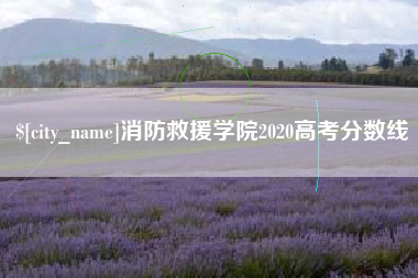 安吉消防救援学院2020高考分数线