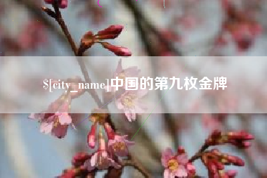 安吉中国的第九枚金牌