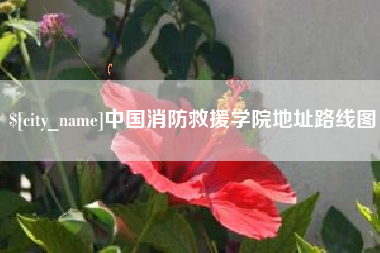 安吉中国消防救援学院地址路线图
