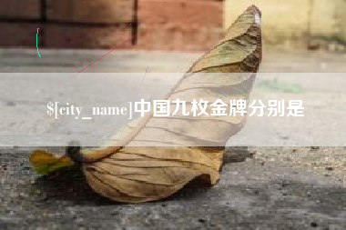 安吉中国九枚金牌分别是