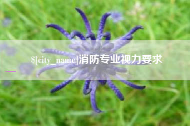 安吉消防专业视力要求