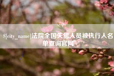安吉法院全国失信人员被执行人名单查询官网