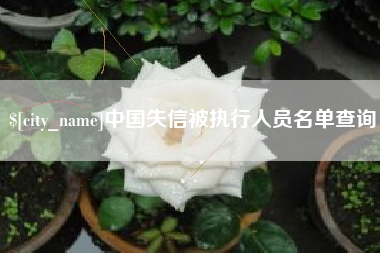 安吉中国失信被执行人员名单查询