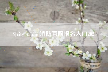 安吉消防官网报名入口2023