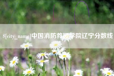 安吉中国消防救援学院辽宁分数线