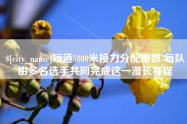 安吉短道5000米接力分配圈数-每队由多名选手共同完成这一漫长赛程