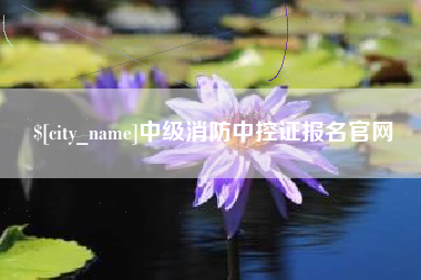 安吉中级消防中控证报名官网