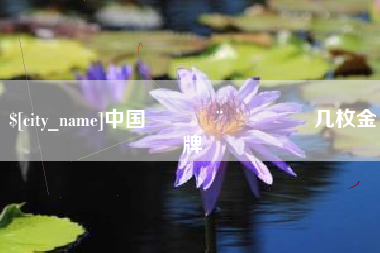 安吉中国🇨🇳几枚金牌