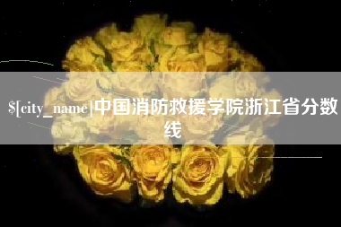 安吉中国消防救援学院浙江省分数线