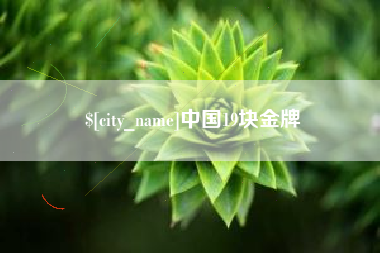 安吉中国19块金牌