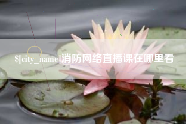 安吉消防网络直播课在哪里看