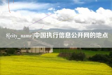 安吉中国执行信息公开网的地点