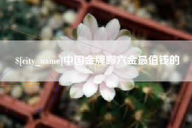 安吉中国金牌哪六金最值钱的