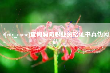 安吉查询消防职业资格证书真伪网站