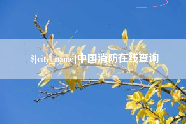 安吉中国消防在线查询
