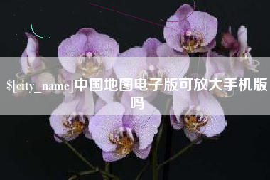 安吉中国地图电子版可放大手机版吗