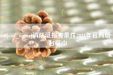 安吉消防证报考条件2024年官网烟台福山
